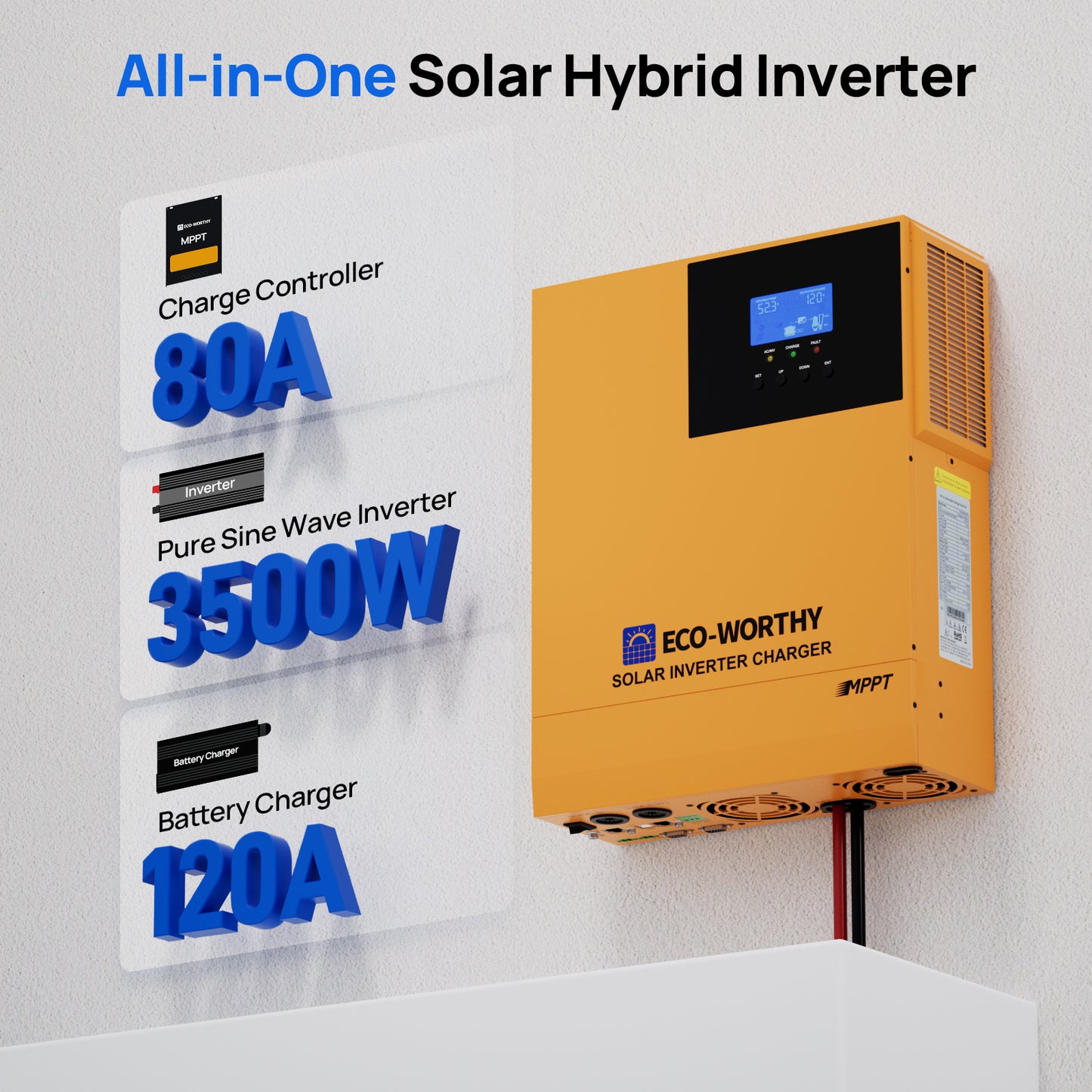 1560W 48V (8x Bifacial 195W) Complete Off Grid Solar Kit