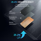 ECO-WORTHY 200 Watt Solar Panel,25.2% High-Efficiency Solar Cell,Without Metal line on The Front Max Output Power,IP68 Rate,for Home Roof Camp RV Boat
