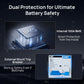 ECO-WORTHY 48V(51.2V) 100Ah Server Rack Battery,5.12kWh Lithium Battery,3U Size,With Bluetooth & Wifi(V3)