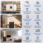 ECO-WORTHY 5.12KWh/10.24KWh Home Backup Power With 48V 100Ah LiFePO4 And  5000W 48V Hybrid Inverter
