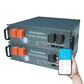 ECO-WORTHY 48V(51.2V) 50Ah Server Rack Battery,2.56kWh Lithium Battery,3U Size,With Bluetooth & Wifi