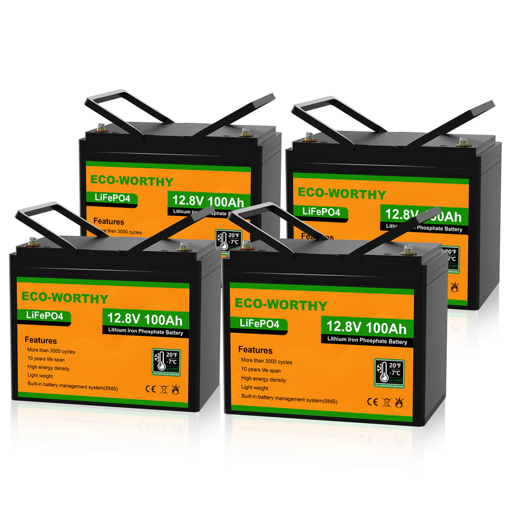 LiFePO4 12V 100Ah Lithium Iron Phosphate Battery With Low Temperature Protection